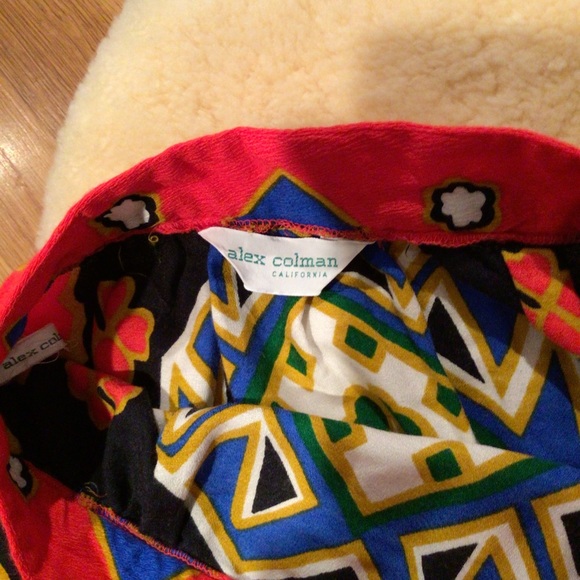 Vintage Alex Colman bright patterned maxi skirt - Picture 7 of 10